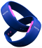 Rendering of two mictic bracelets, intertwined and floating