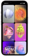 Startbildschirm der Heavy Mental App mit einer Galerie, die 6 visualisierte Gefühle darstellt